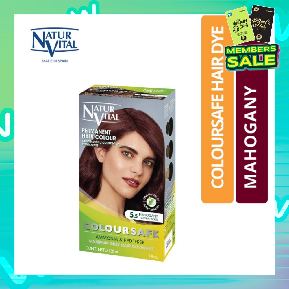 NATURVITAL Coloursafe Permanent Hair Colour Mahogany 5.5