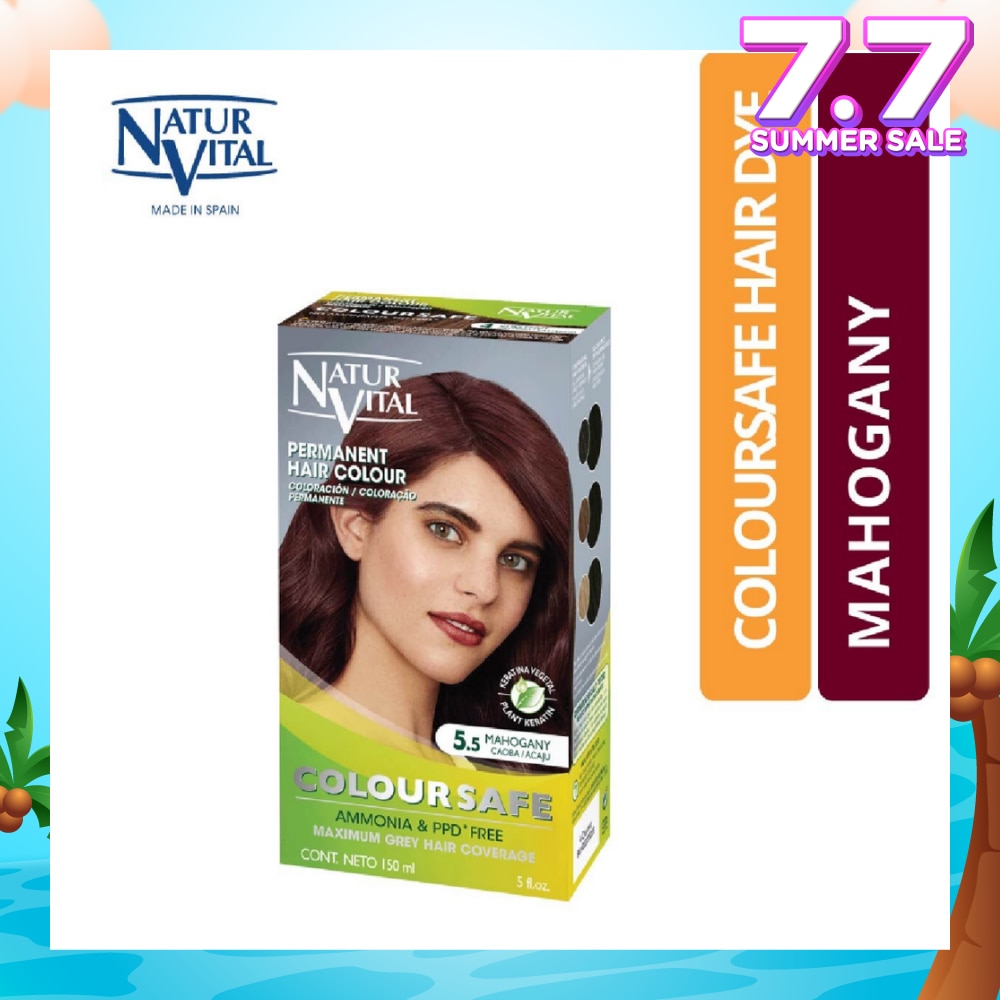 NATURVITAL Coloursafe Permanent Hair Colour Mahogany 5.5