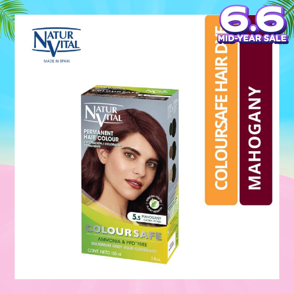 NATURVITAL Coloursafe Permanent Hair Colour Mahogany 5.5