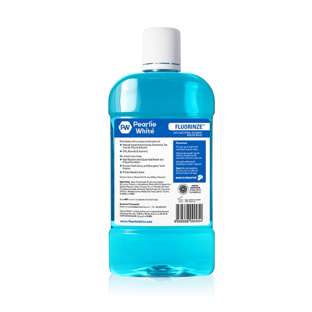 Fluorinze Alcohol Free Antibacterial Fluoride Mouth Rinse 750ml