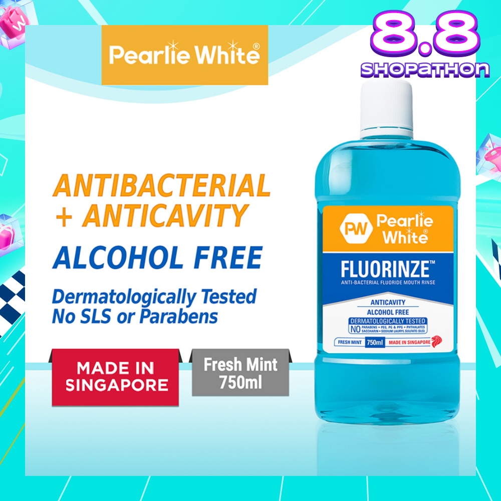 Fluorinze Alcohol Free Antibacterial Fluoride Mouth Rinse 750ml