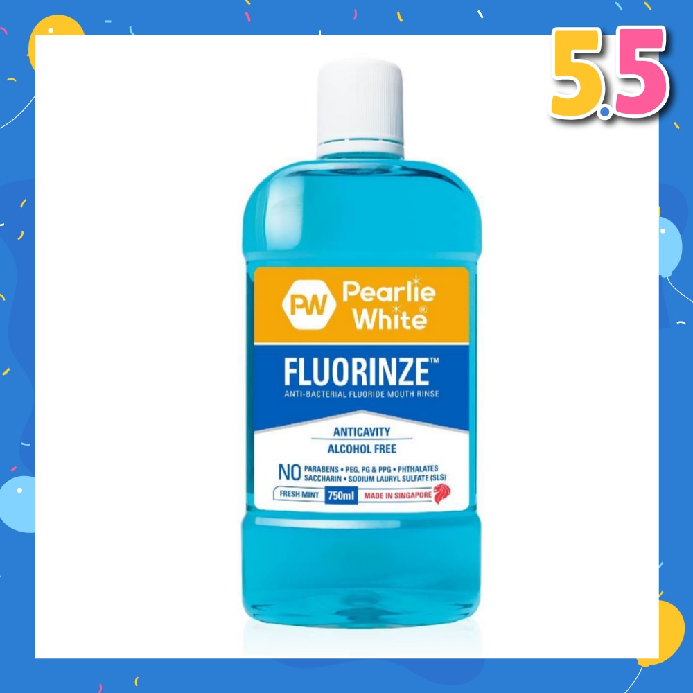 Fluorinze Alcohol Free Antibacterial Fluoride Mouth Rinse 750ml