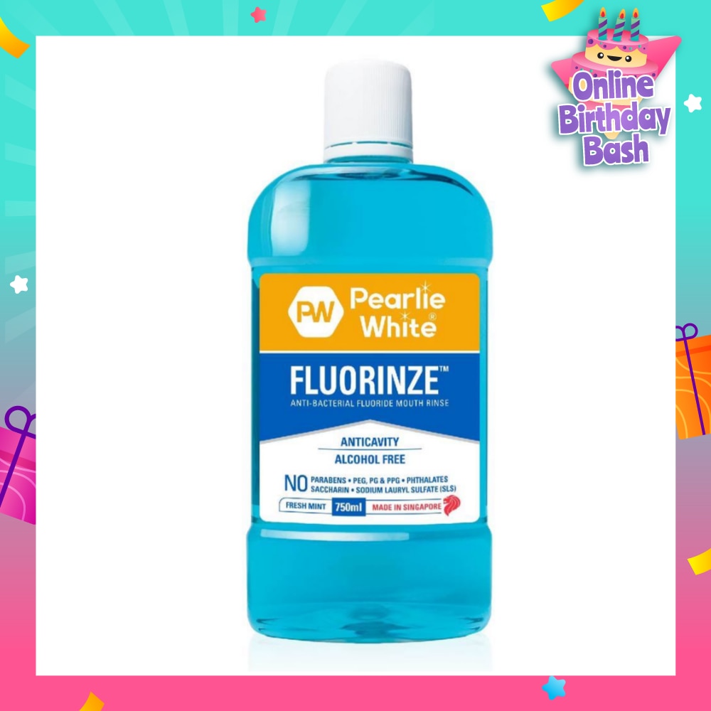 Fluorinze Alcohol Free Antibacterial Fluoride Mouth Rinse 750ml