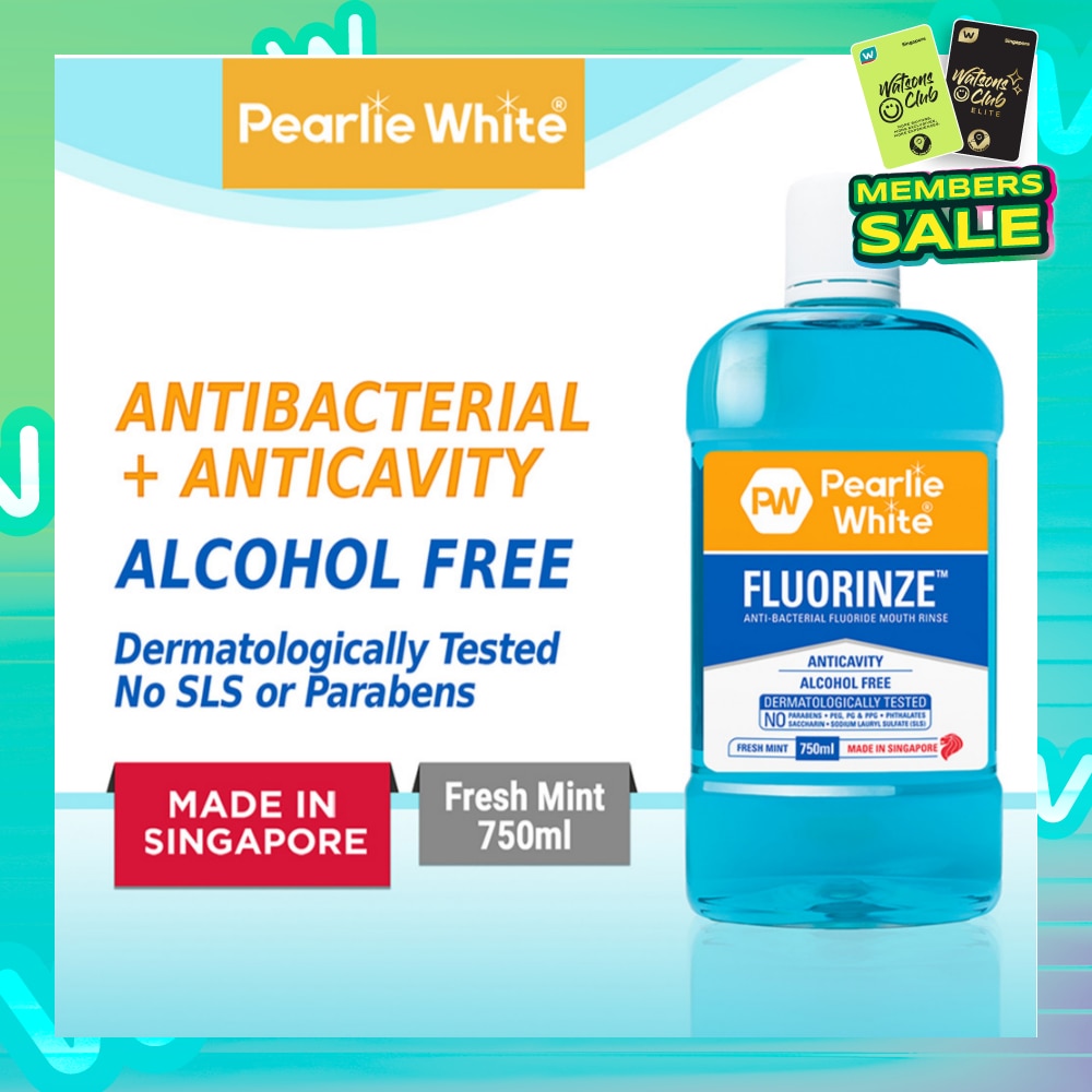 Fluorinze Alcohol Free Antibacterial Fluoride Mouth Rinse 750ml