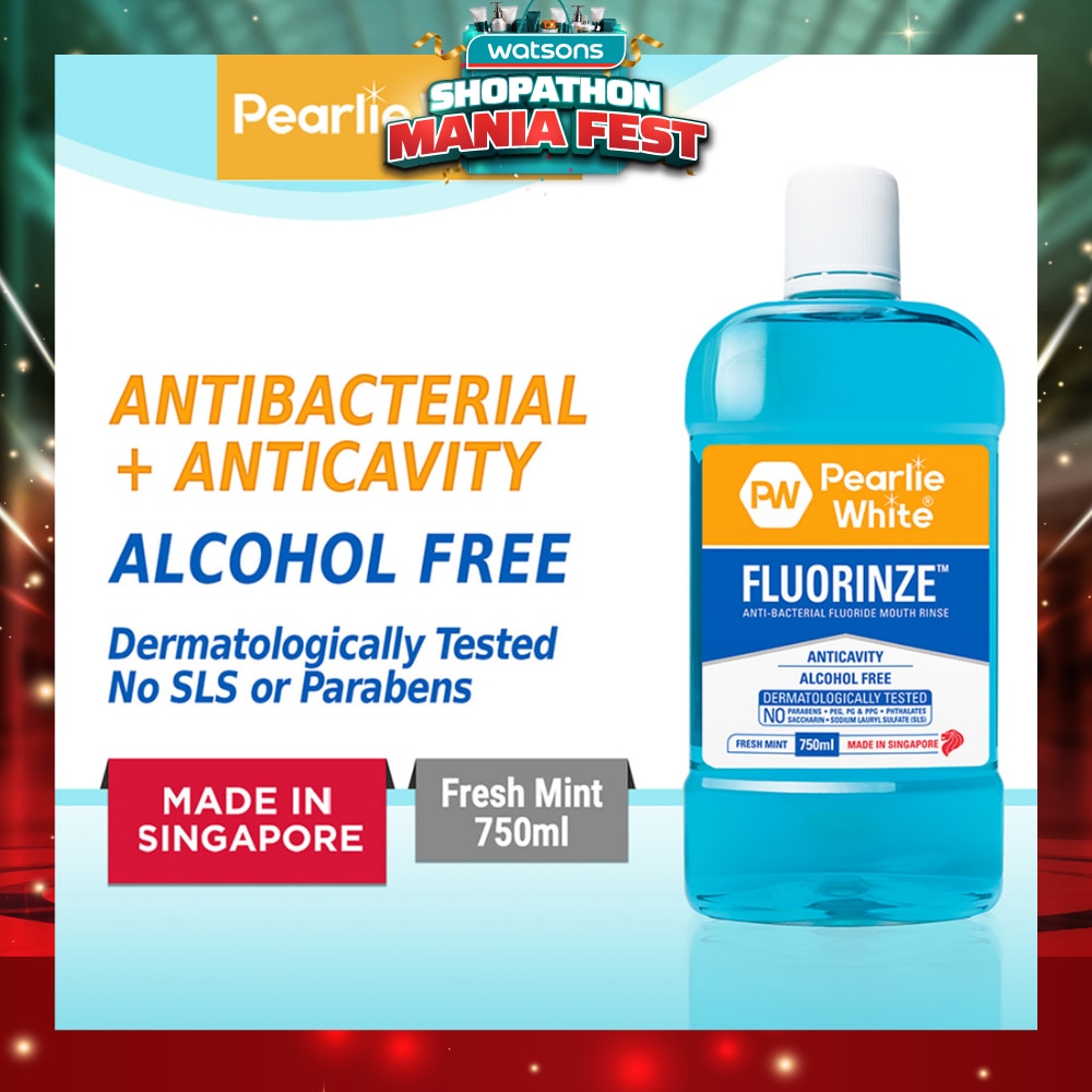 Fluorinze Alcohol Free Antibacterial Fluoride Mouth Rinse 750ml