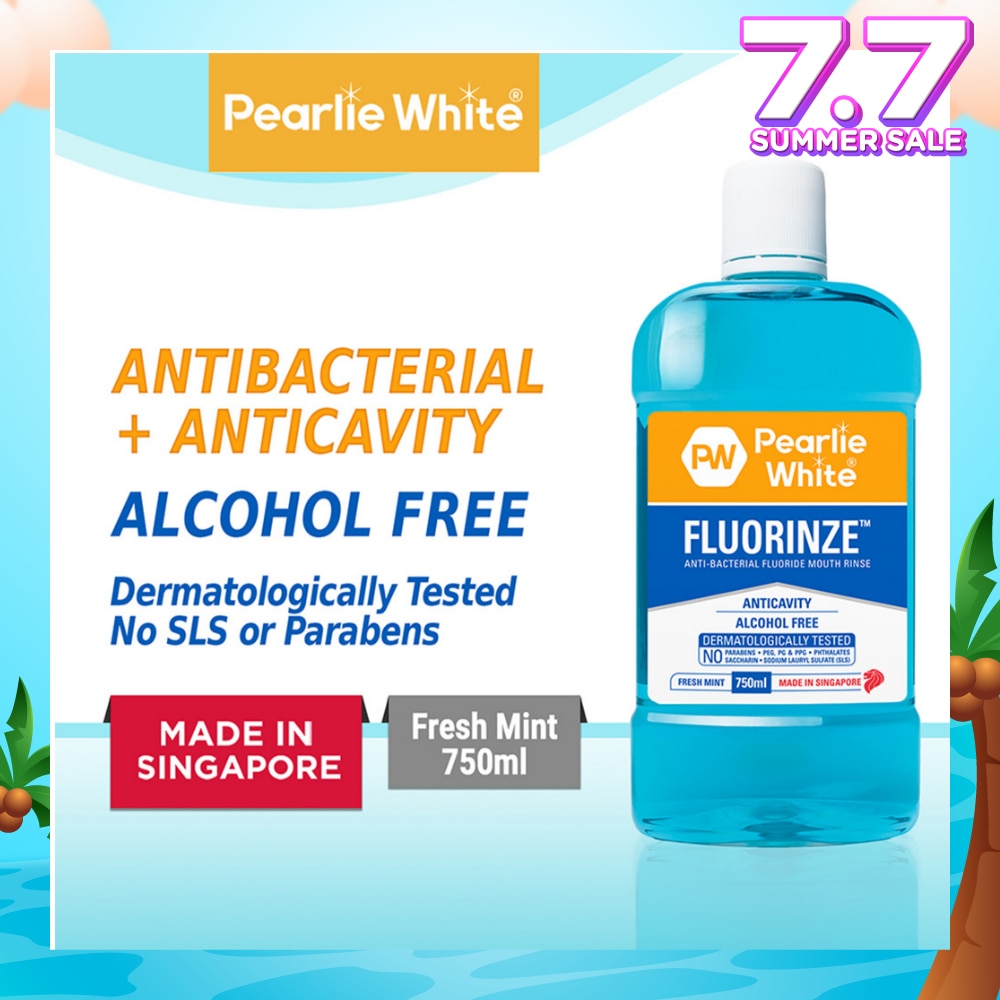 Fluorinze Alcohol Free Antibacterial Fluoride Mouth Rinse 750ml