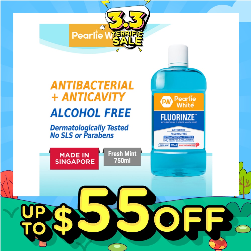 Fluorinze Alcohol Free Antibacterial Fluoride Mouth Rinse 750ml