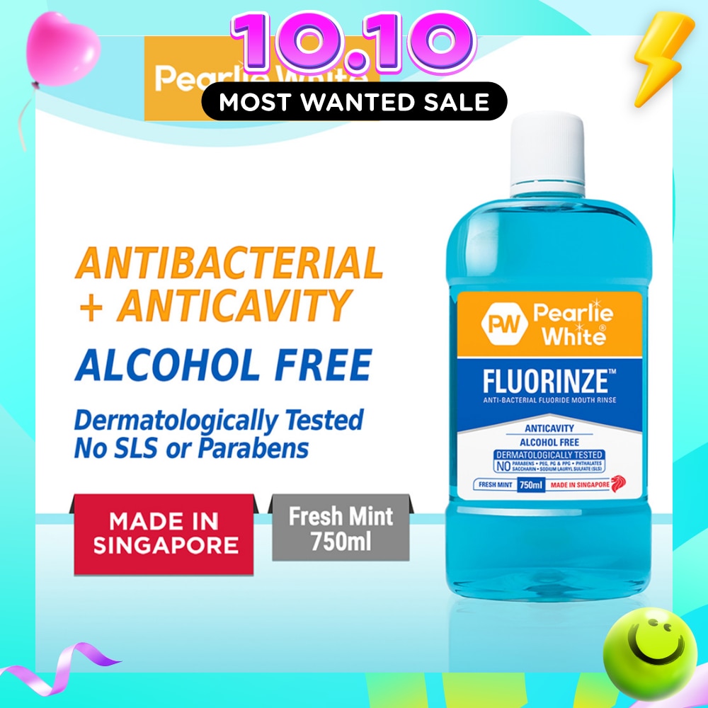 Fluorinze Alcohol Free Antibacterial Fluoride Mouth Rinse 750ml image