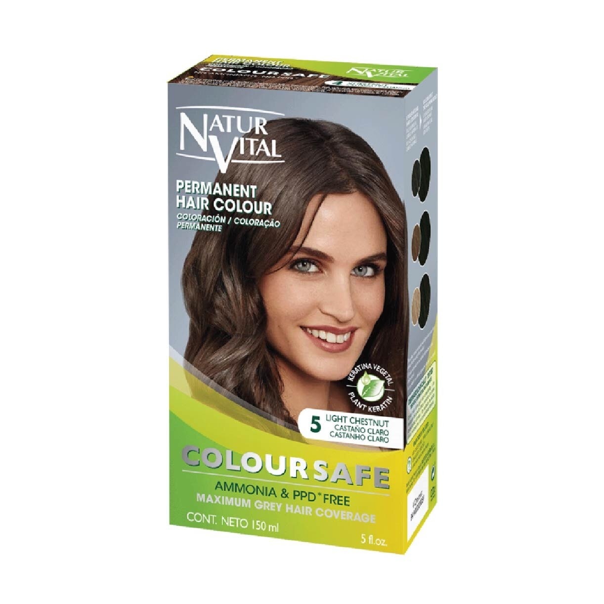 Coloursafe Permanent Hair Colour Light Chestnut 5