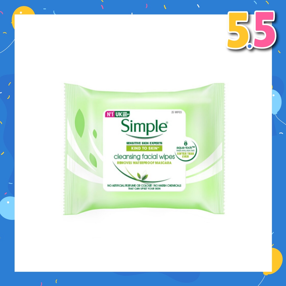 Kind to Skin Cleansing Facial Wipes 25s