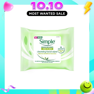 SIMPLE Kind to Skin Cleansing Facial Wipes 25s image