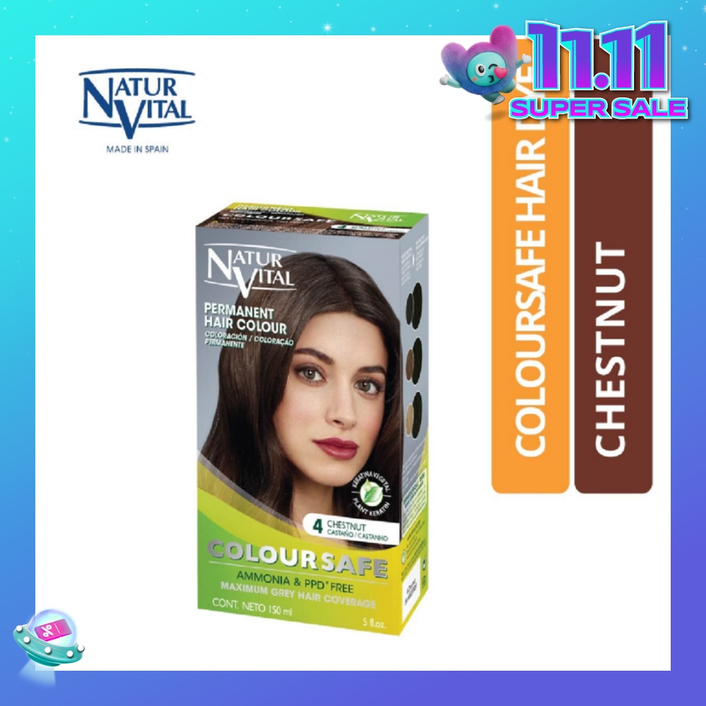 Coloursafe Permanent Hair Colour Chestnut 4