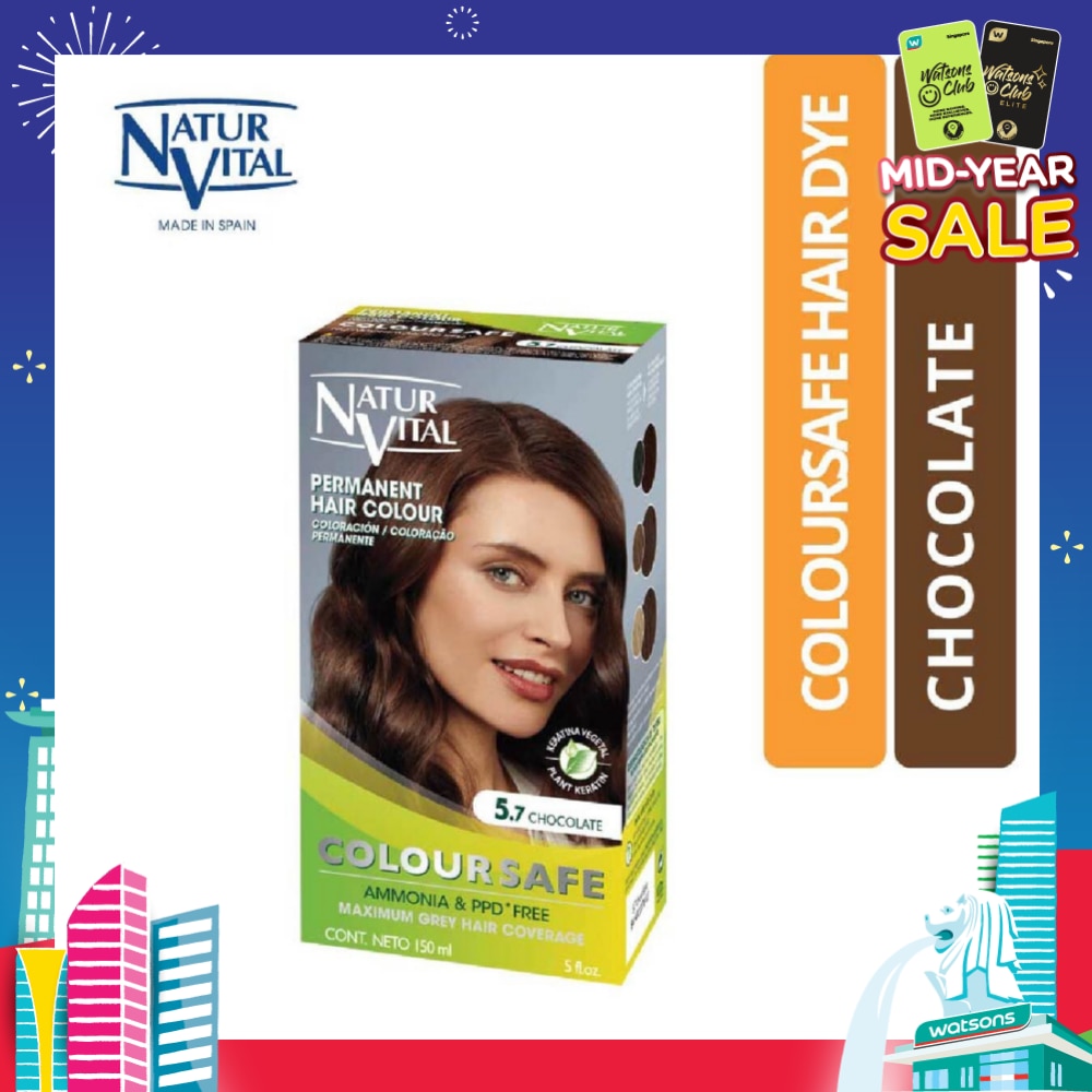 NATURVITAL Coloursafe Permanent Hair Colour Chocolate 5.7