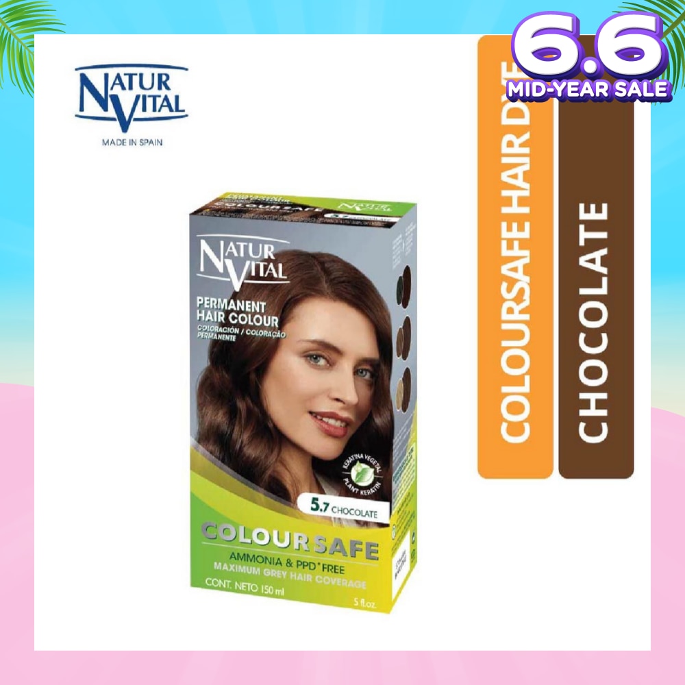 NATURVITAL Coloursafe Permanent Hair Colour Chocolate 5.7