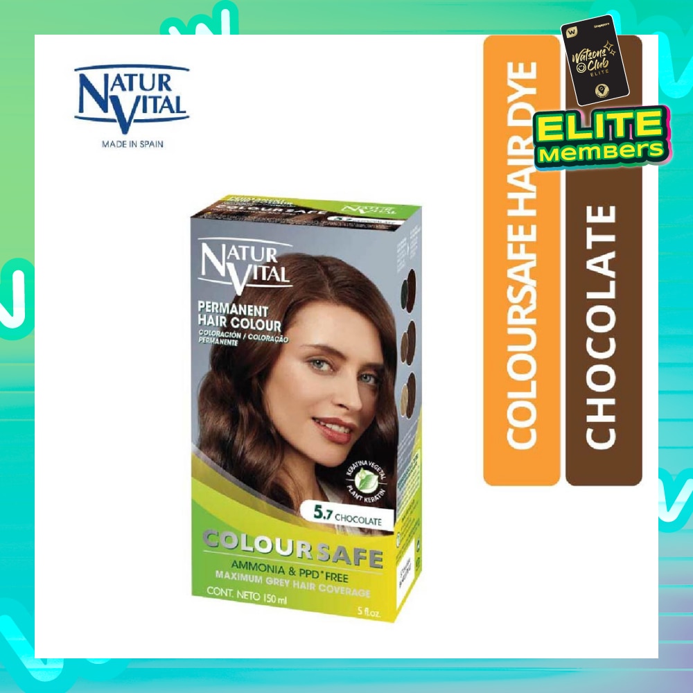 NATURVITAL Coloursafe Permanent Hair Colour Chocolate 5.7