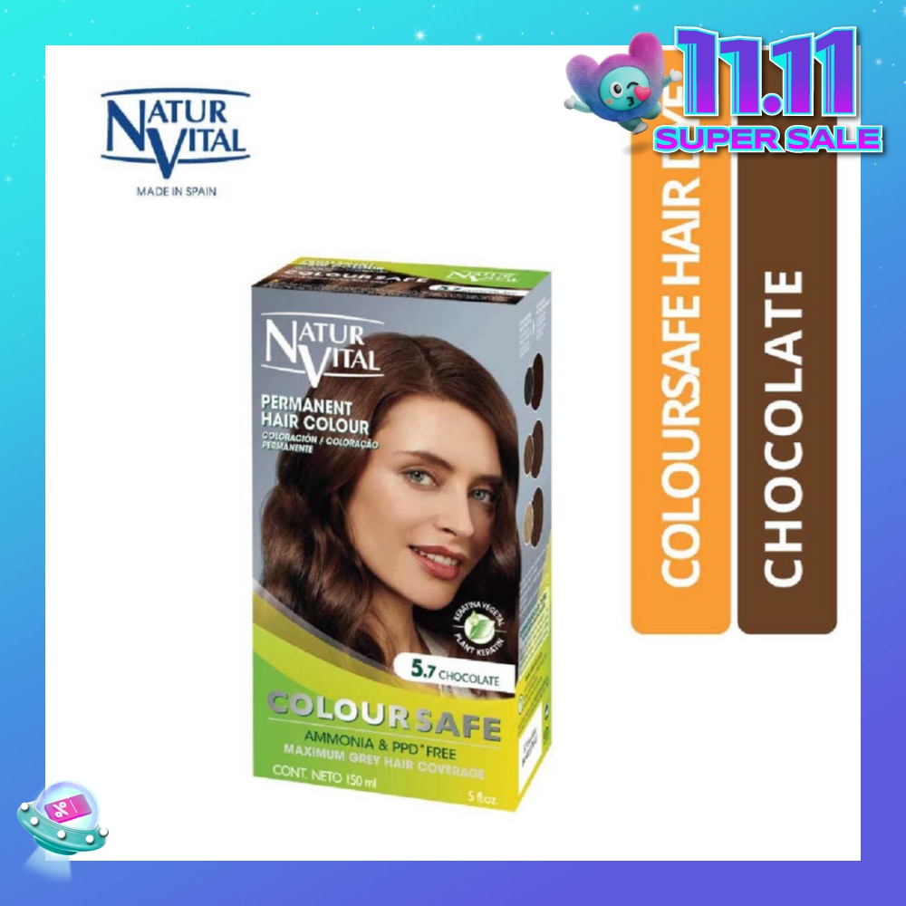 NATURVITAL Coloursafe Permanent Hair Colour Chocolate 5.7