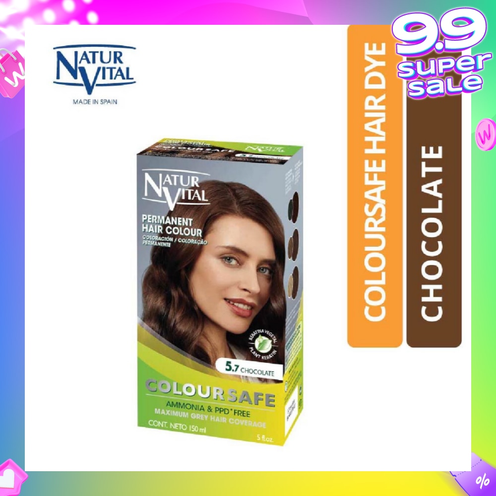 NATURVITAL Coloursafe Permanent Hair Colour Chocolate 5.7