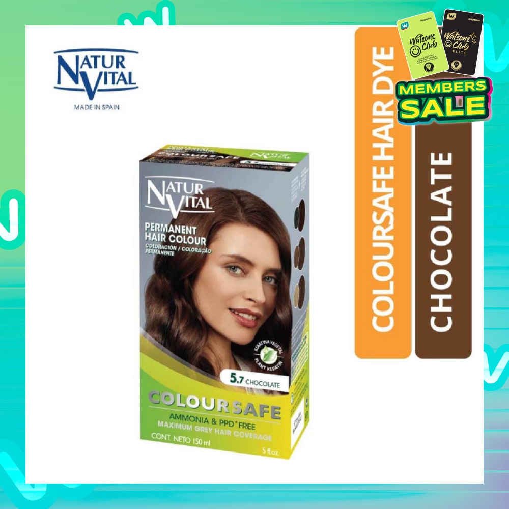 NATURVITAL Coloursafe Permanent Hair Colour Chocolate 5.7