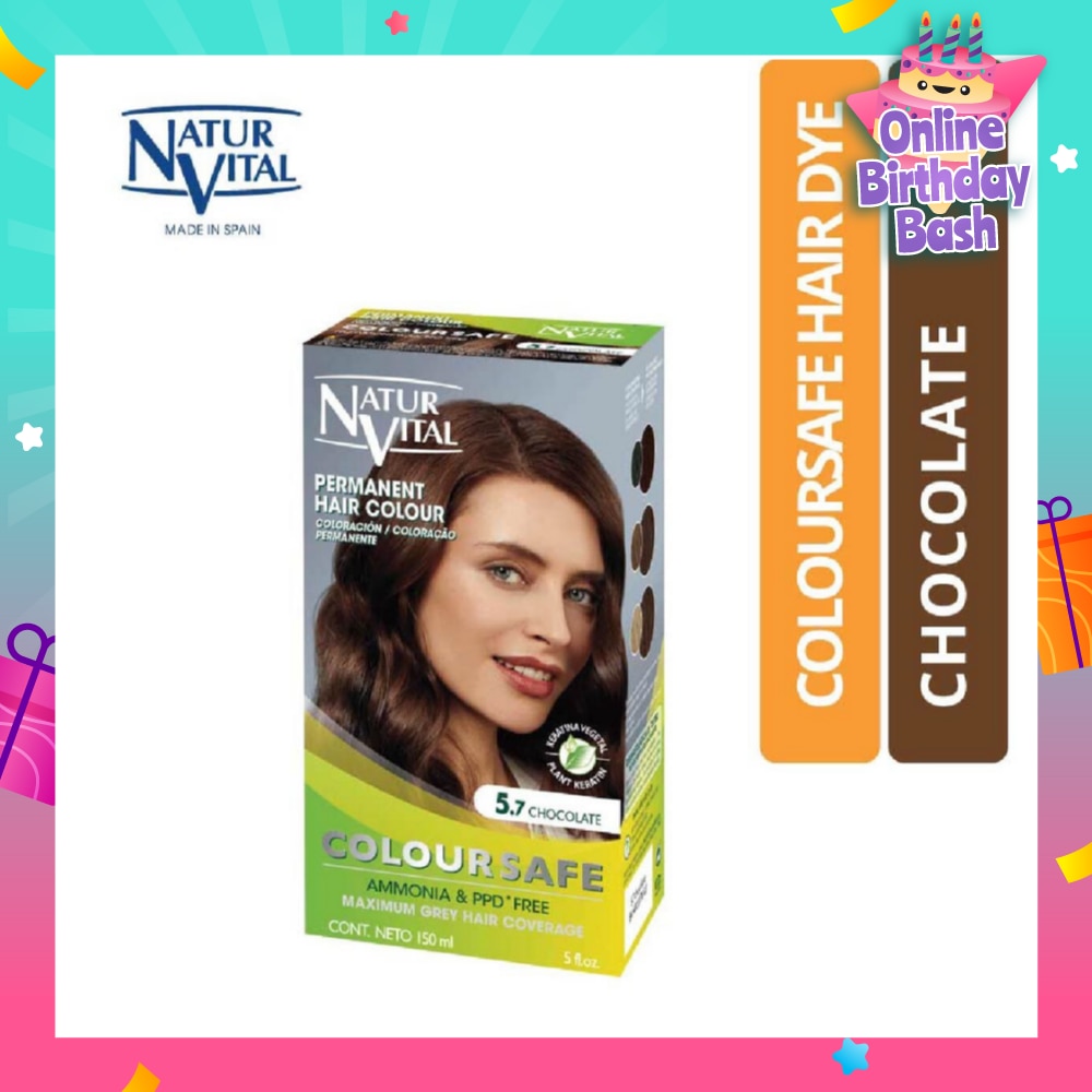 NATURVITAL Coloursafe Permanent Hair Colour Chocolate 5.7