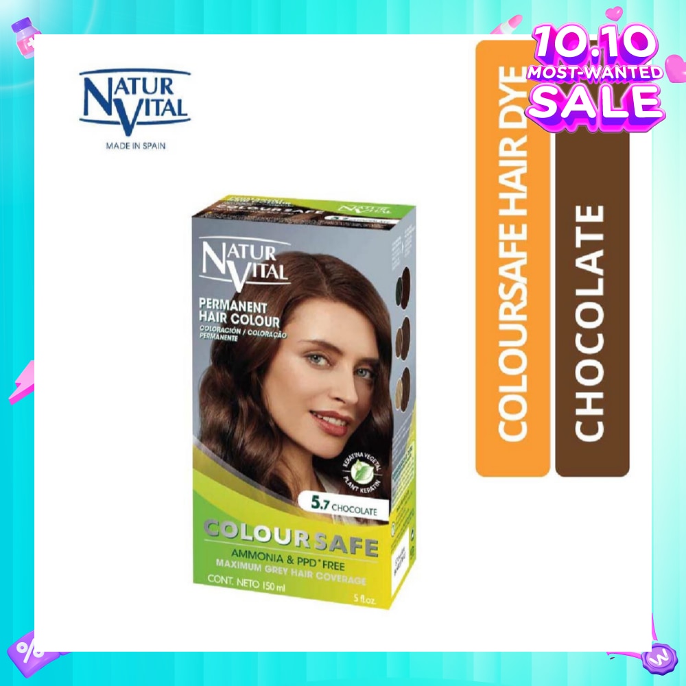 NATURVITAL Coloursafe Permanent Hair Colour Chocolate 5.7