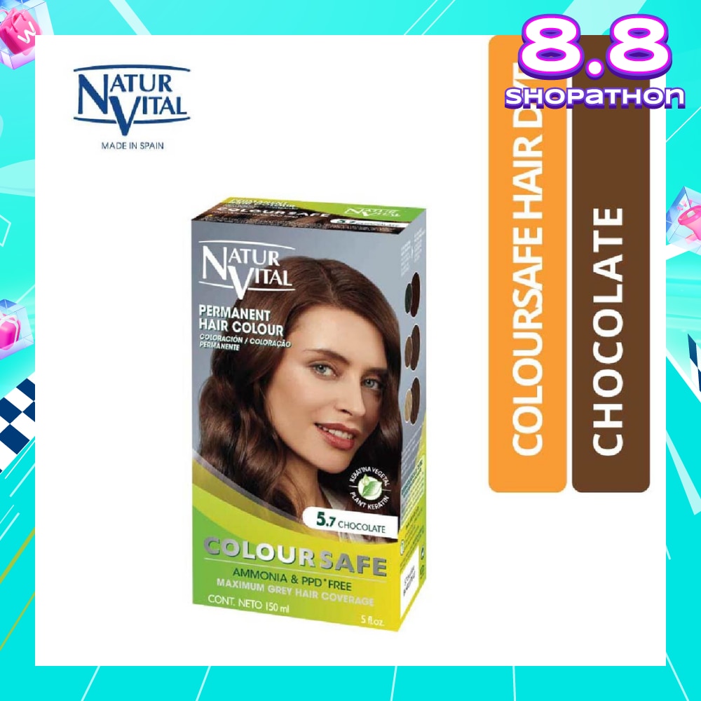NATURVITAL Coloursafe Permanent Hair Colour Chocolate 5.7