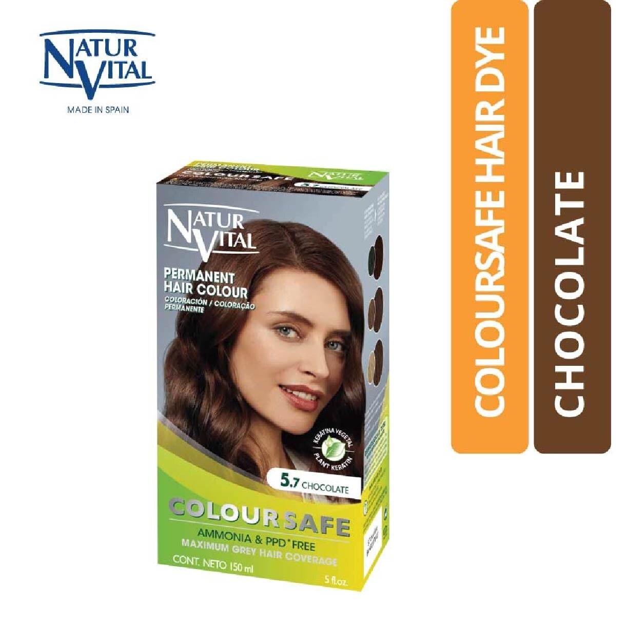 NATURVITAL Coloursafe Permanent Hair Colour Chocolate 5.7