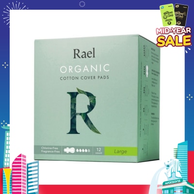 RAEL Large Pads With Organic Cotton Cover 12s