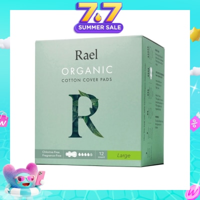 RAEL - Large Pads With Organic Cotton Cover 12s