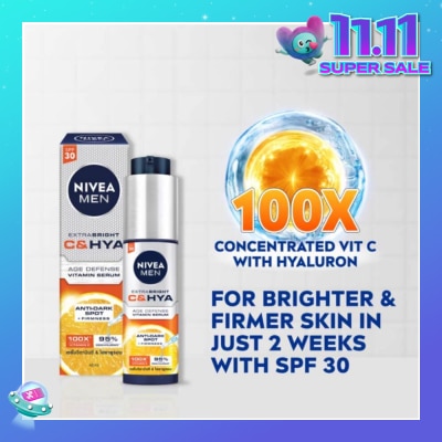 NIVEA Men C And Hya Serum (Spf 30) 45ml (Expiry: Jul`2026)