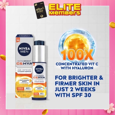 NIVEA Men C And Hya Serum (Spf 30) 45ml (Expiry: Jul`2026)
