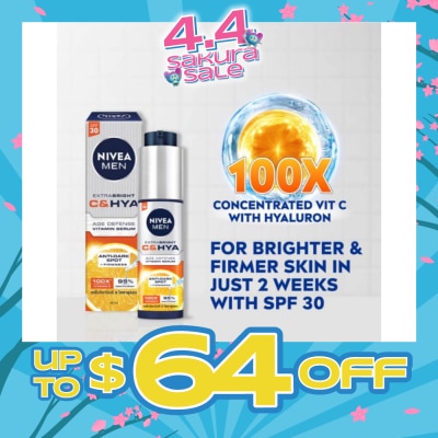 NIVEA - Men C And Hya Serum (Spf 30) 45ml