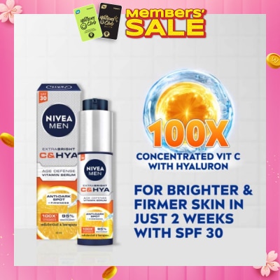 NIVEA Men C And Hya Serum (Spf 30) 45ml (Expiry: Jul`2026)