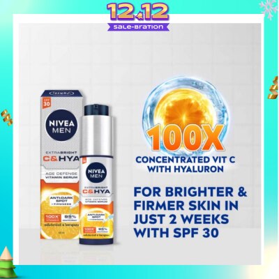 NIVEA Men C And Hya Serum (Spf 30) 45ml (Expiry: Jul`2026)