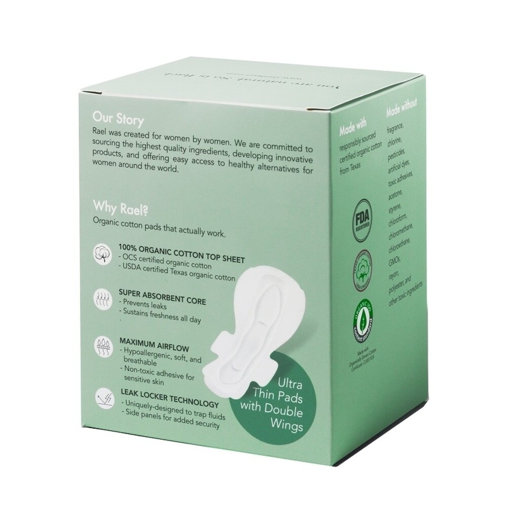 Overnight Pads With Organic Cotton Cover 10s