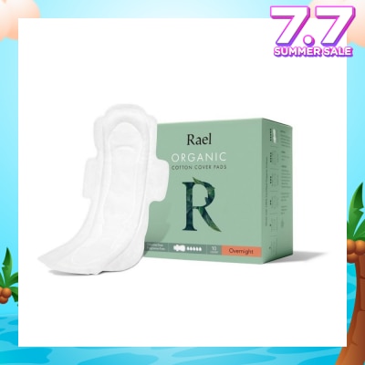 RAEL Overnight Pads With Organic Cotton Cover 10s
