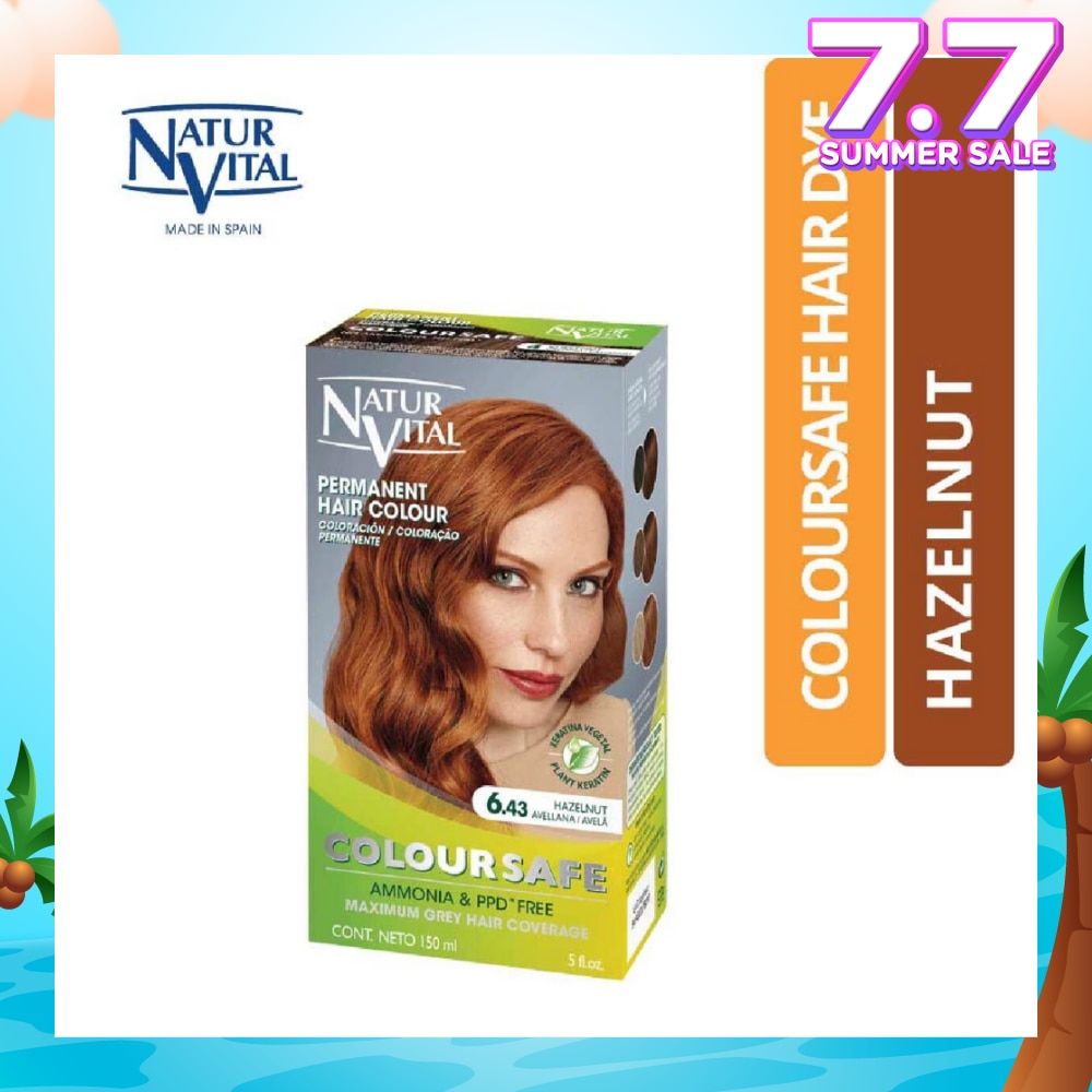 NATURVITAL Coloursafe Permanent Hair Colour Hazelnut 6.43