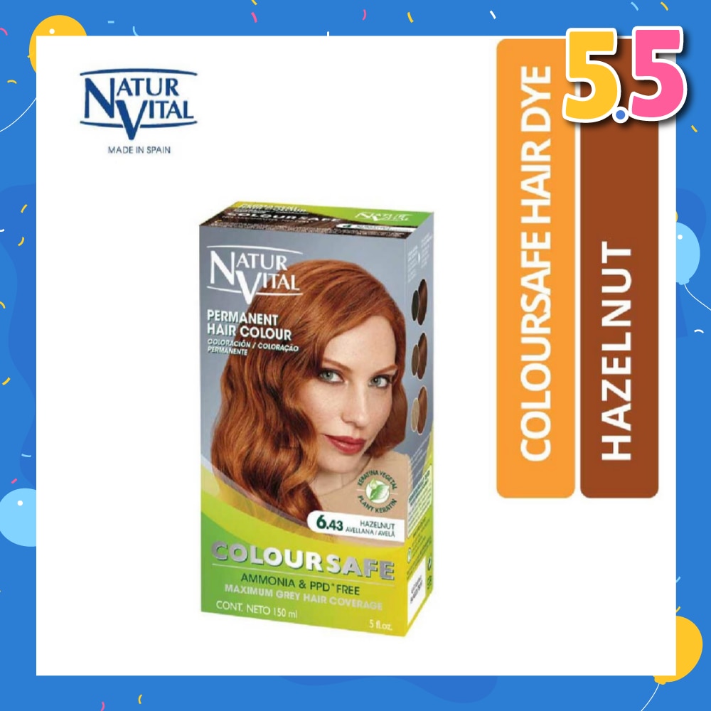Coloursafe Permanent Hair Colour Hazelnut 6.43