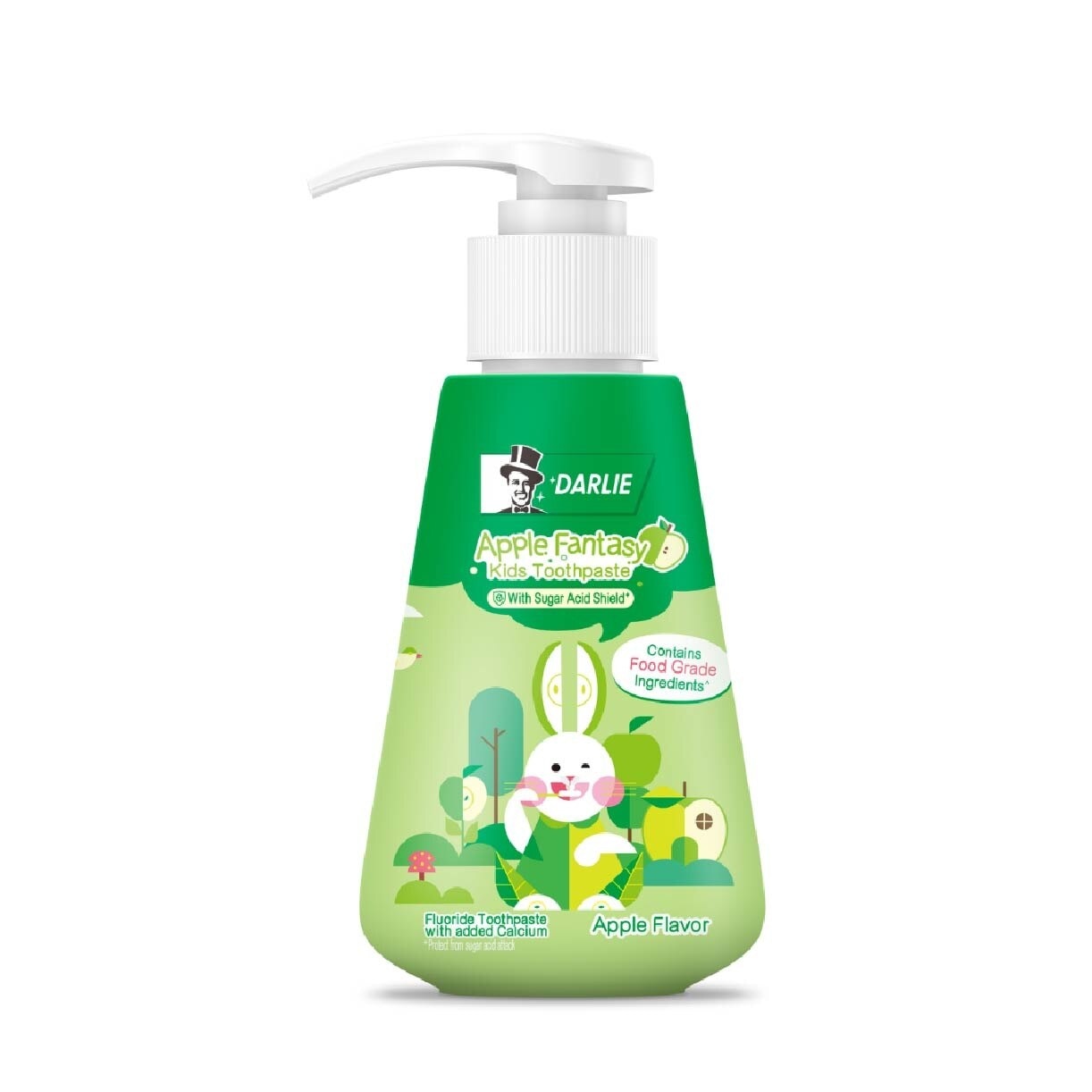 Kids Bunny Pump Toothpaste Apple Fantasy (with Sugar Acid Shield + Contains Food Grade Ingredients) 120g