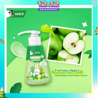 DARLIE Kids Bunny Pump Toothpaste Apple Fantasy (with Sugar Acid Shield + Contains Food Grade Ingredients) 120g