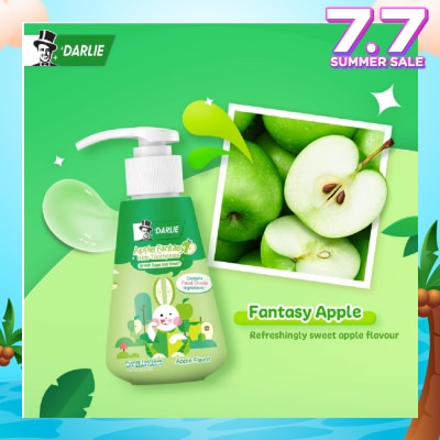 DARLIE Kids Bunny Pump Toothpaste Apple Fantasy (with Sugar Acid Shield + Contains Food Grade Ingredients) 120g