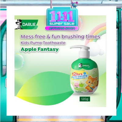 DARLIE Kids Pump Toothpaste Apple Fantasy 120g image