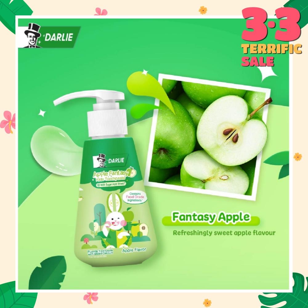 Kids Bunny Pump Toothpaste Apple Fantasy (with Sugar Acid Shield + Contains Food Grade Ingredients) 120g