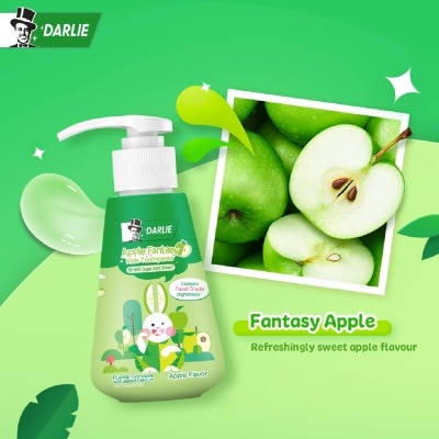 DARLIE Kids Bunny Pump Toothpaste Apple Fantasy (with Sugar Acid Shield + Contains Food Grade Ingredients) 120g