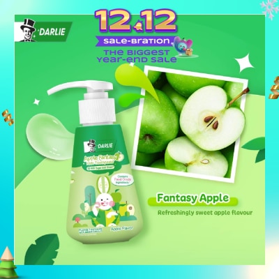 DARLIE Kids Bunny Pump Toothpaste Apple Fantasy (with Sugar Acid Shield + Contains Food Grade Ingredients) 120g