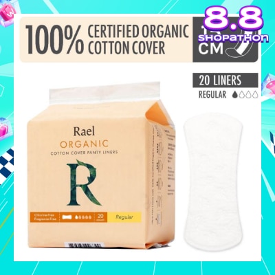 RAEL Regular Liners With Organic Cotton Cover 20s