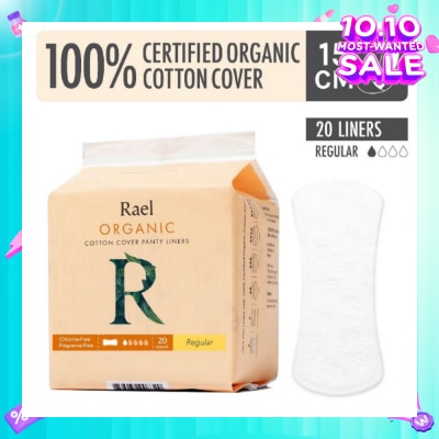 RAEL Regular Liners With Organic Cotton Cover 20s