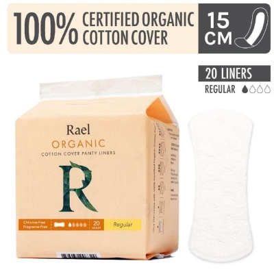 RAEL Regular Liners With Organic Cotton Cover 20s