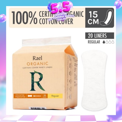 RAEL - Regular Liners With Organic Cotton Cover 20s