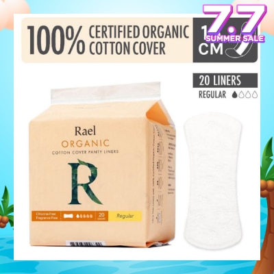 RAEL Regular Liners With Organic Cotton Cover 20s