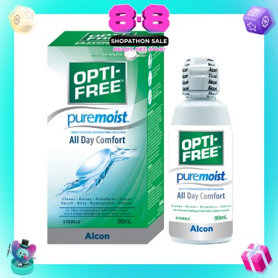 OPTI FREE - Puremoist All Day Comfort Multi-Purpose Disinfecting Solution 90ml